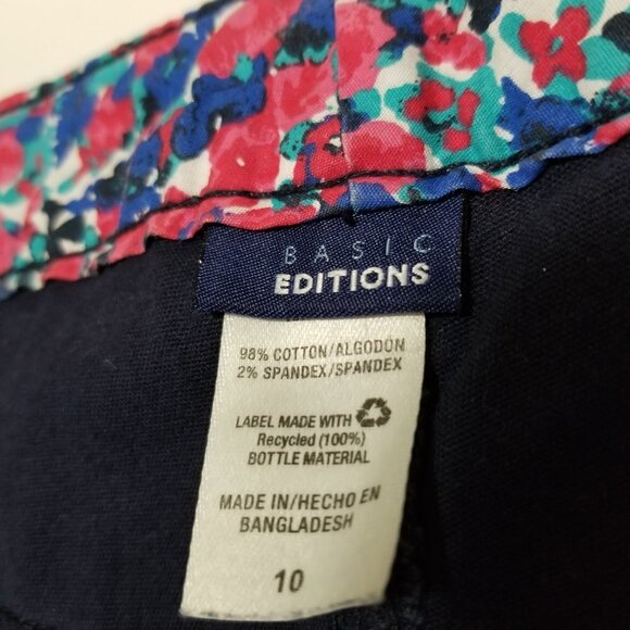 Basic Editions Jean Capri Pants Size 10 - Picture 4 of 8